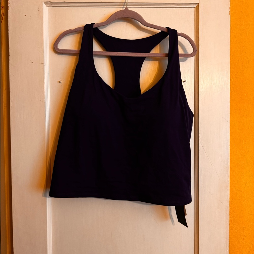 Fabletics Midnight Blue Racerback Crop Top